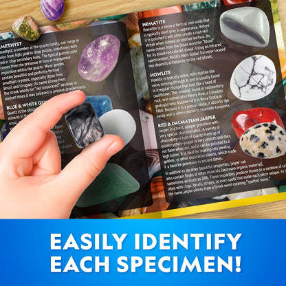 National Geographic Gemstone Dig Kit – Dig Up 10 Real Gemstones and Crystals, Science Kit for Kids, Gem Digging Kit, Gift for Girls and Boys, Mining Kit, Rock Collection