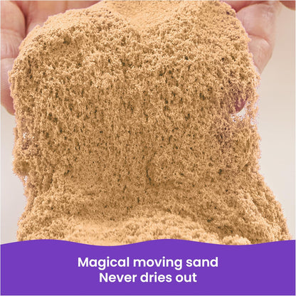 Kinetic Sand, 3.25lbs Beach Play Sand, Amazon Exclusive, Moldable Sensory Toys for Kids, Resealable Bag (Packaging May Vary), for Ages 3 and up