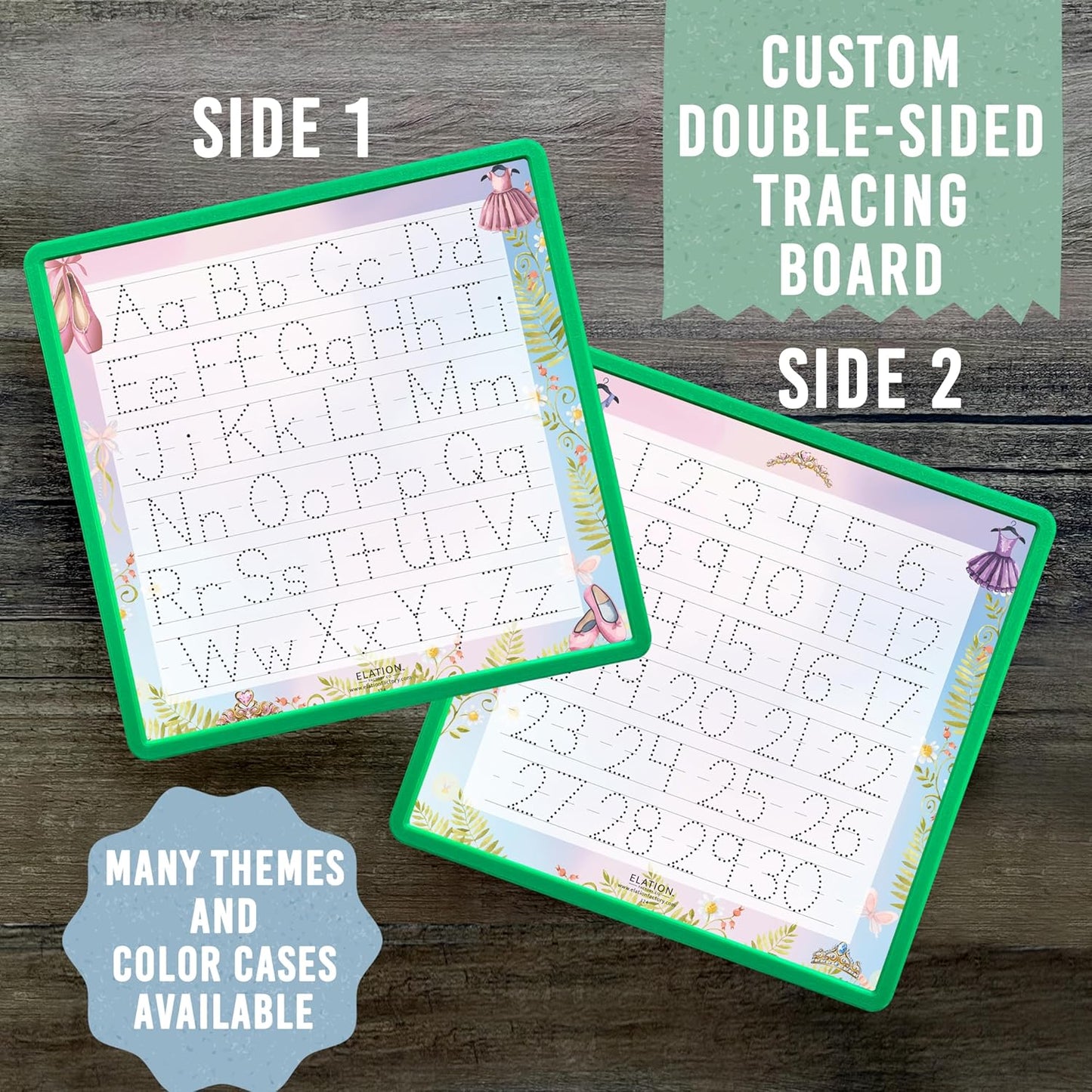 Kid's Name Tracing Board | Dry Erase Letter Tracing | Reusable Writing Practice Board | Personalized | Ballet Theme