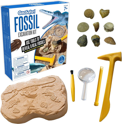 Educational Insights GeoSafari Fossil Excavation Kit, Kids Science Kit, Dinosaur Science Toy, Ages 7+