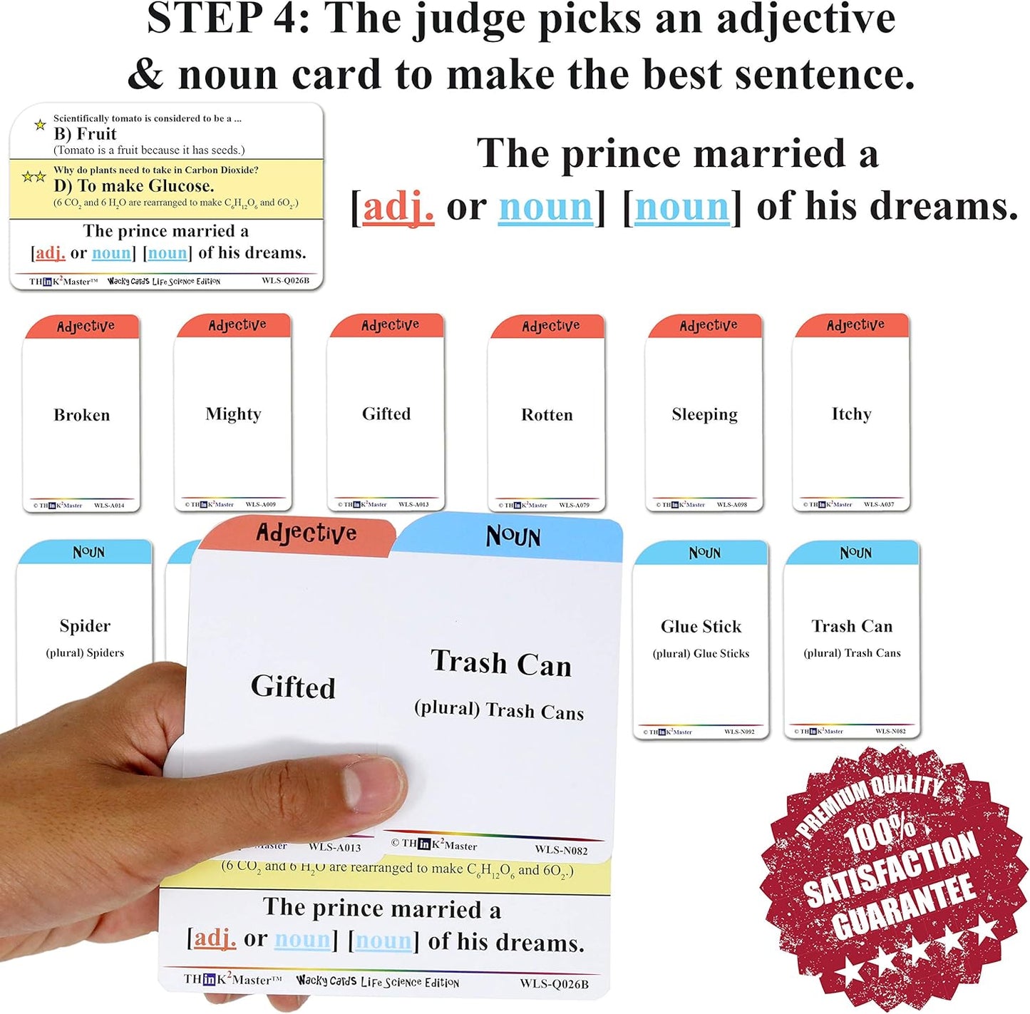 Think2Master Wacky Cards Practicing Math Including Addition, Subtraction & Multiplication.