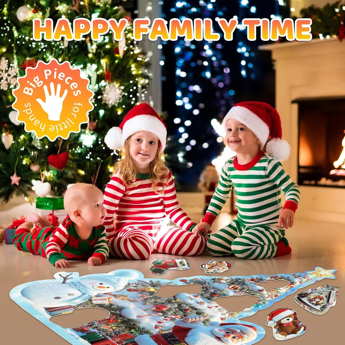 Floor Puzzles for Kids Ages 3-5, Unicorn Puzzles for Toddler Ages 4-6, 50 Pieces Jumbo Puzzles with Box, Unicorn Toys for Gifts 3-8 Years Old