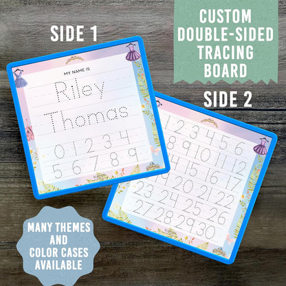 Kid's Name Tracing Board | Dry Erase Letter Tracing | Reusable Writing Practice Board | Personalized | Ballet Theme