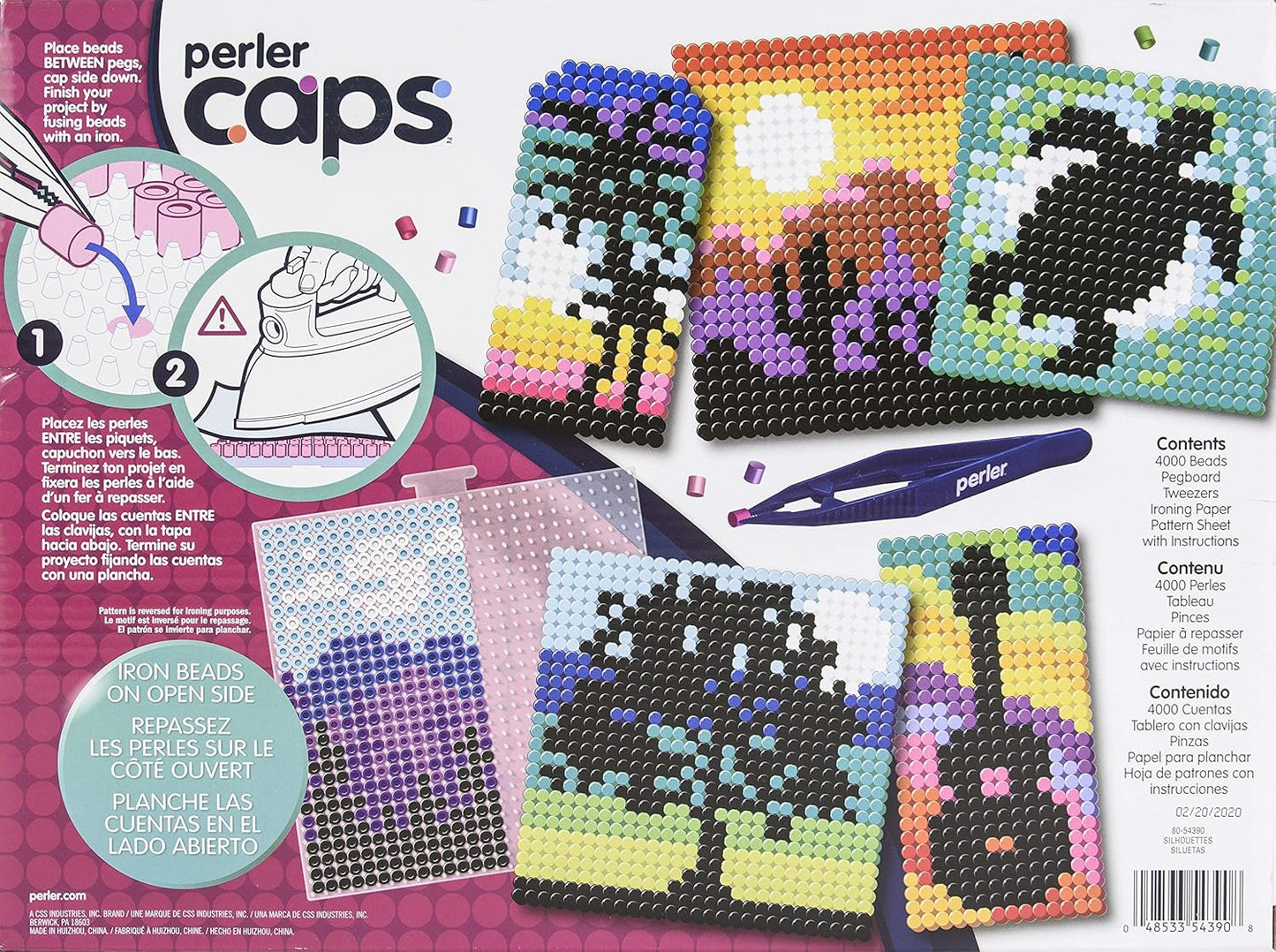 Perler Colors of Nature Deluxe Box Caps Beads Kit, 4000pcs