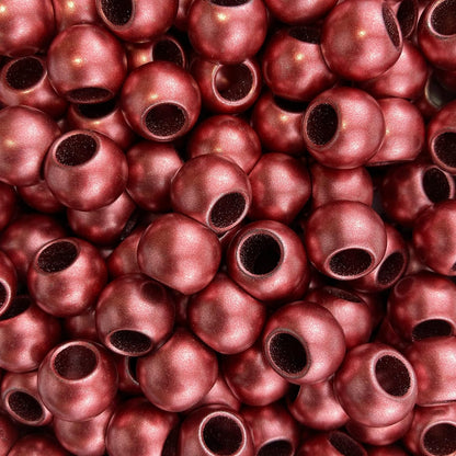 300 Acrylic Large Hole Beads for Crafts and for Hair 10mm x 12mm Acrylic Barrel Beads with 5.7mm Large Hole, Glossy Primary Assortment