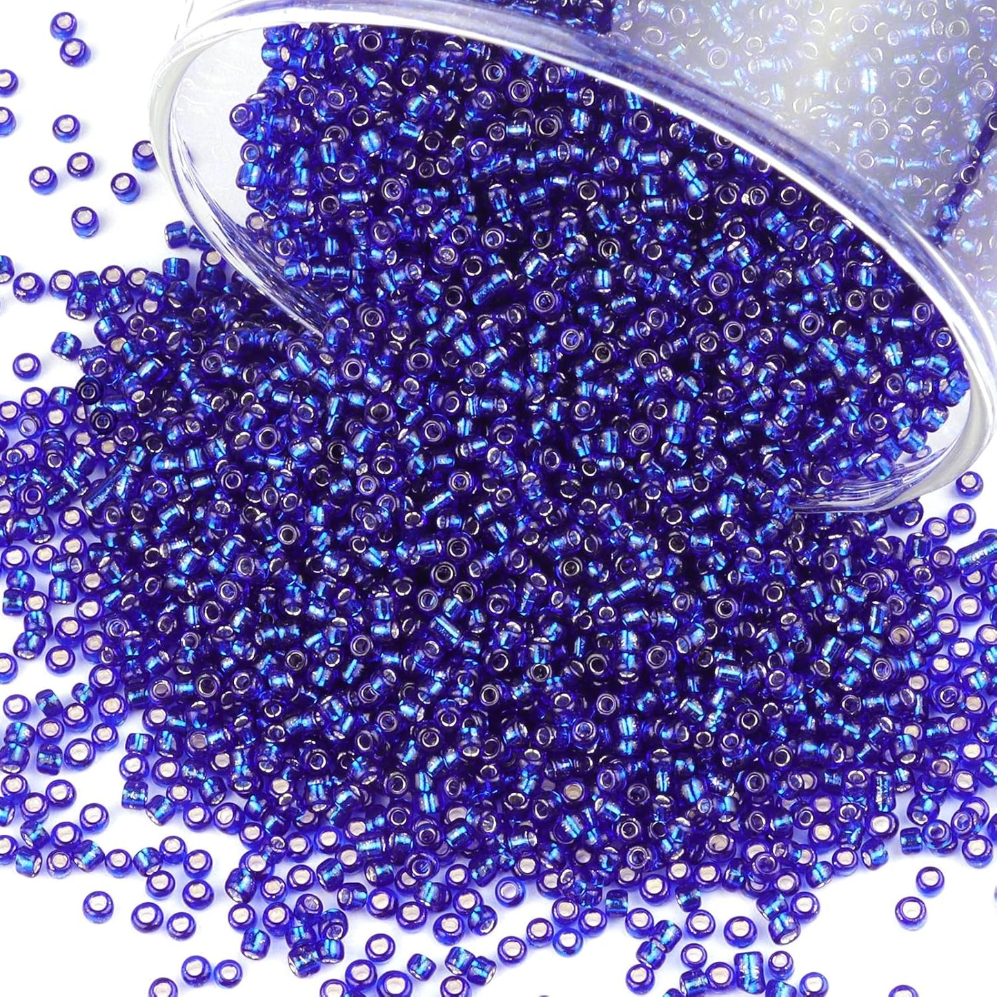 10100 Pcs Size 11/0 Glass Seed Beads, 2 mm Dark Green Small Mini Spacer Loose Pony Beads for Jewelry Making and DIY Crafts - Colors A