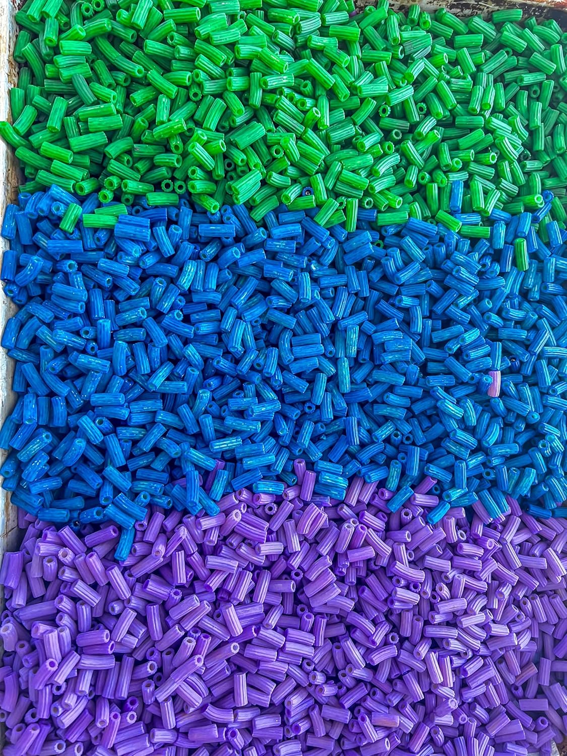 2 Cups of Rainbow Pasta Sensory Bin Filler for Sensory Table - Elbow Noodles