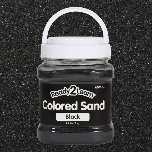 READY 2 LEARN Colored Sand | Black | 2.2 lbs | Play Sand for Kids | Perfect for Arts and Crafts, Sensory Bins, Wedding Decorations and Vase Filler