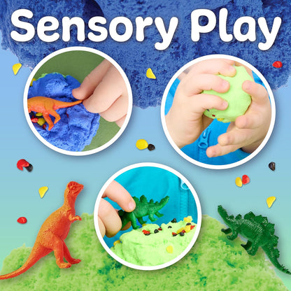 Creativity for Kids Sensory Minis Construction Kit | Cloud Clay Sensory Toy with Excavator for Kids | Spring Crafts that are Mess-Free, Screen-Free Travel Toy (Ages 3+)