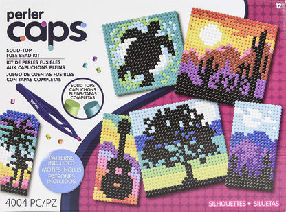 Perler Colors of Nature Deluxe Box Caps Beads Kit, 4000pcs