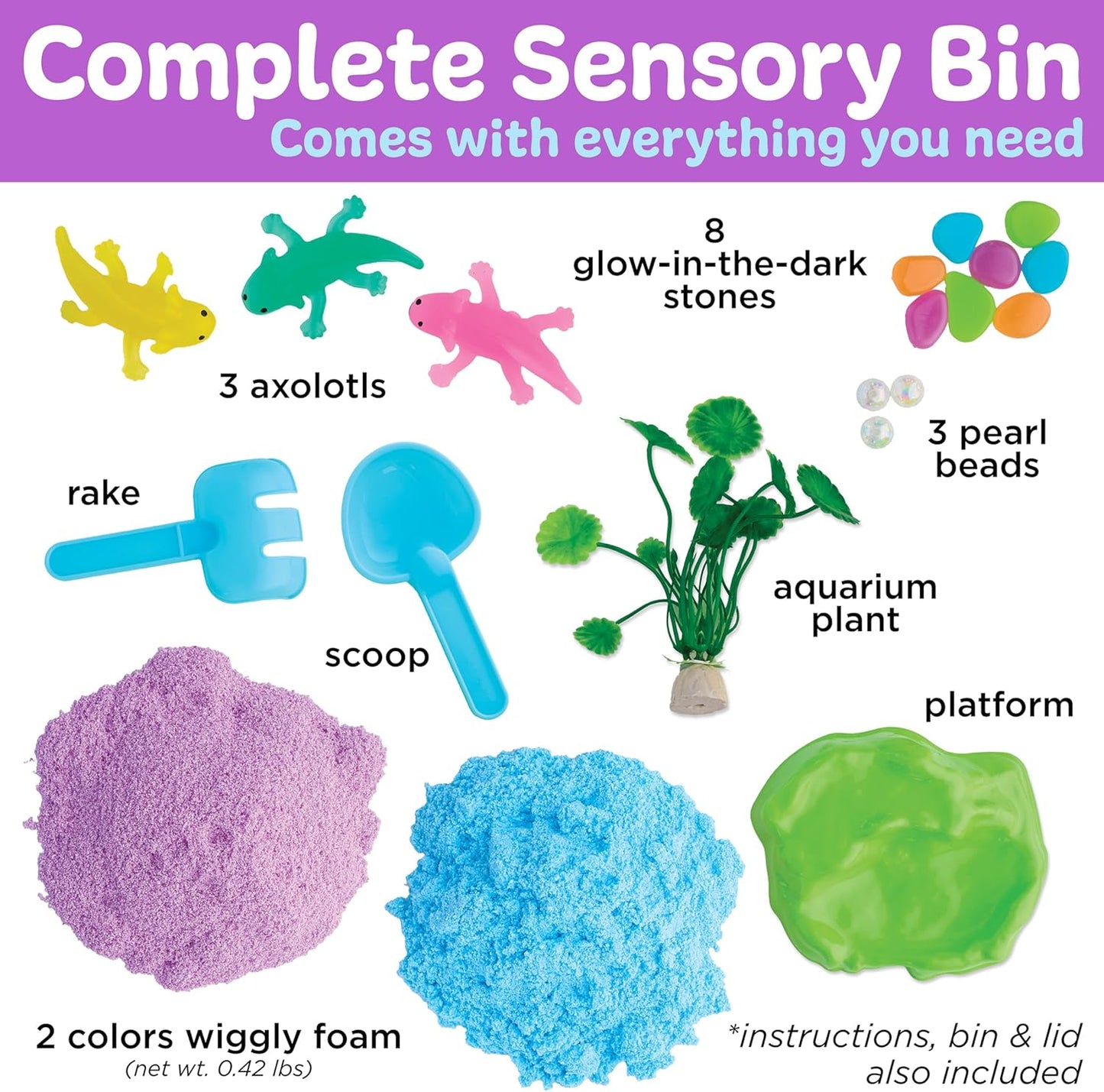 Creativity for Kids Sensory Bin: Dinosaur Dig - Toddler Sensory Toys, Sensory Bin Filler and Toddler Activities for Boys and Girls, Dinosaur Toys for Kids Ages 3-5+