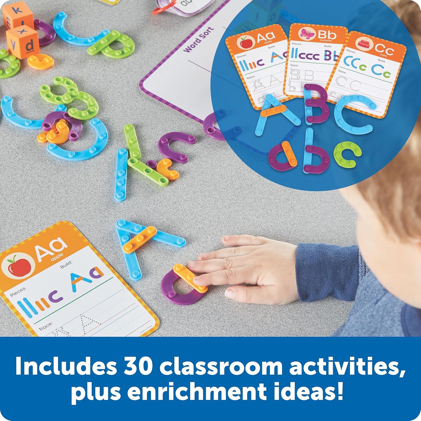 Learning Resources Skill Builders! Kindergarten Reading Activity Set - 122 Pieces, Ages 5+, Back to School Essential Materials, Homeschool Supplies