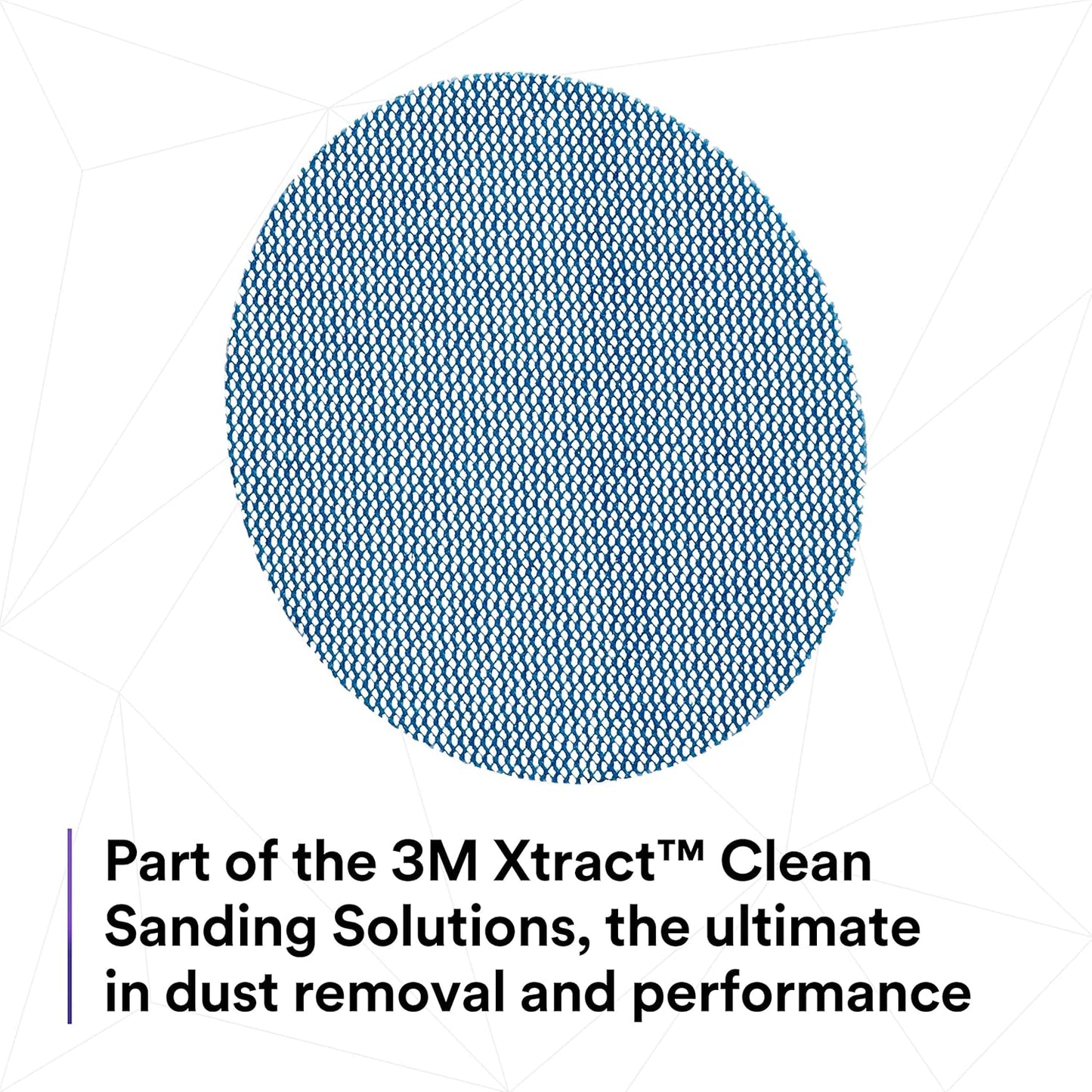 3M Xtract Net Disc 310W, 320+, 8 in, Die 800L, Pack of 50 Hook and Loop Sanding Discs, Virtually Dust-Free, Value Option for Metal, Wood, Composites, Stock Removal, and Fine Finishing