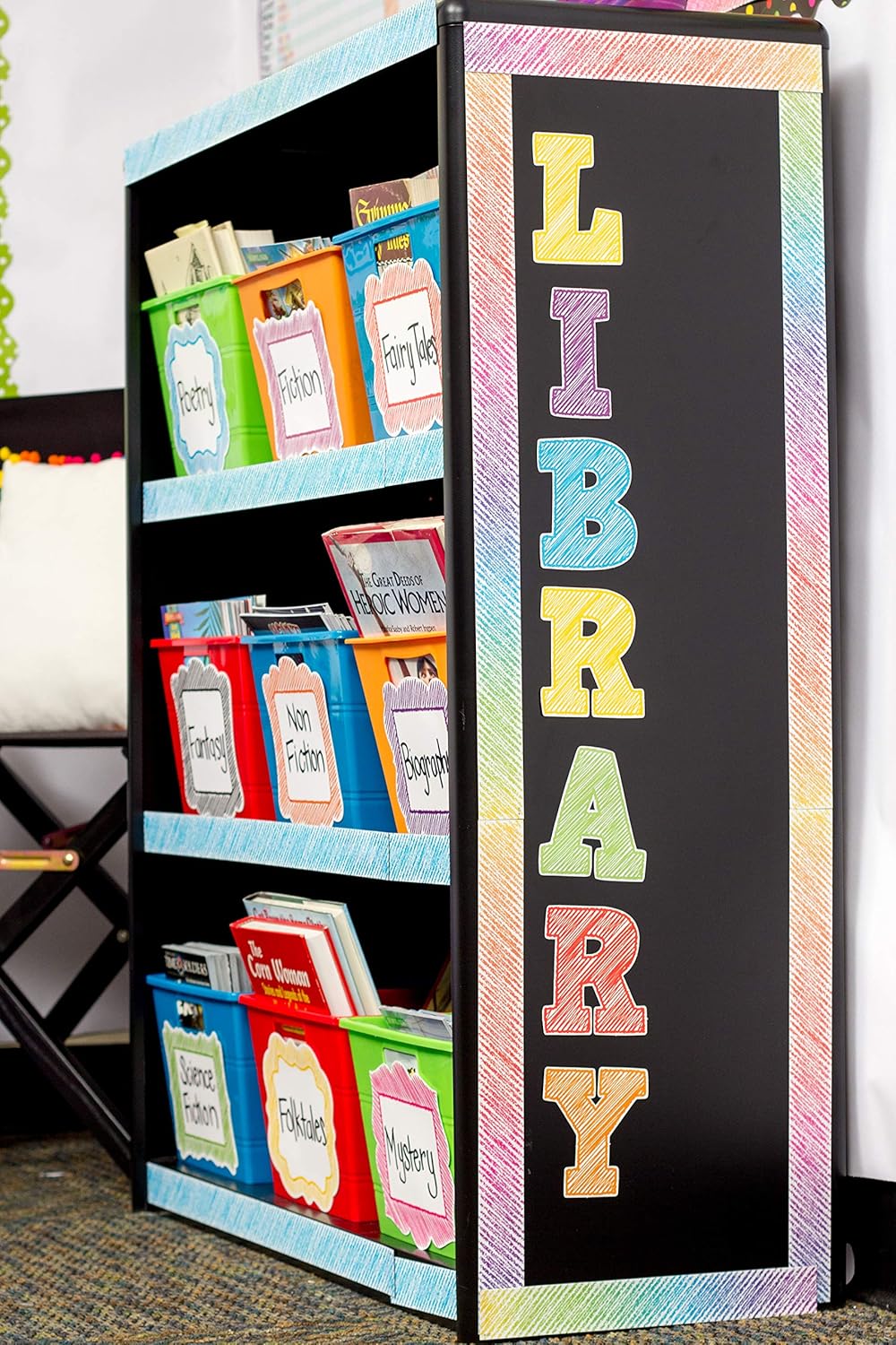 Teacher Created Resources Scribble Bold Block 3" Magnetic Letters, 77292