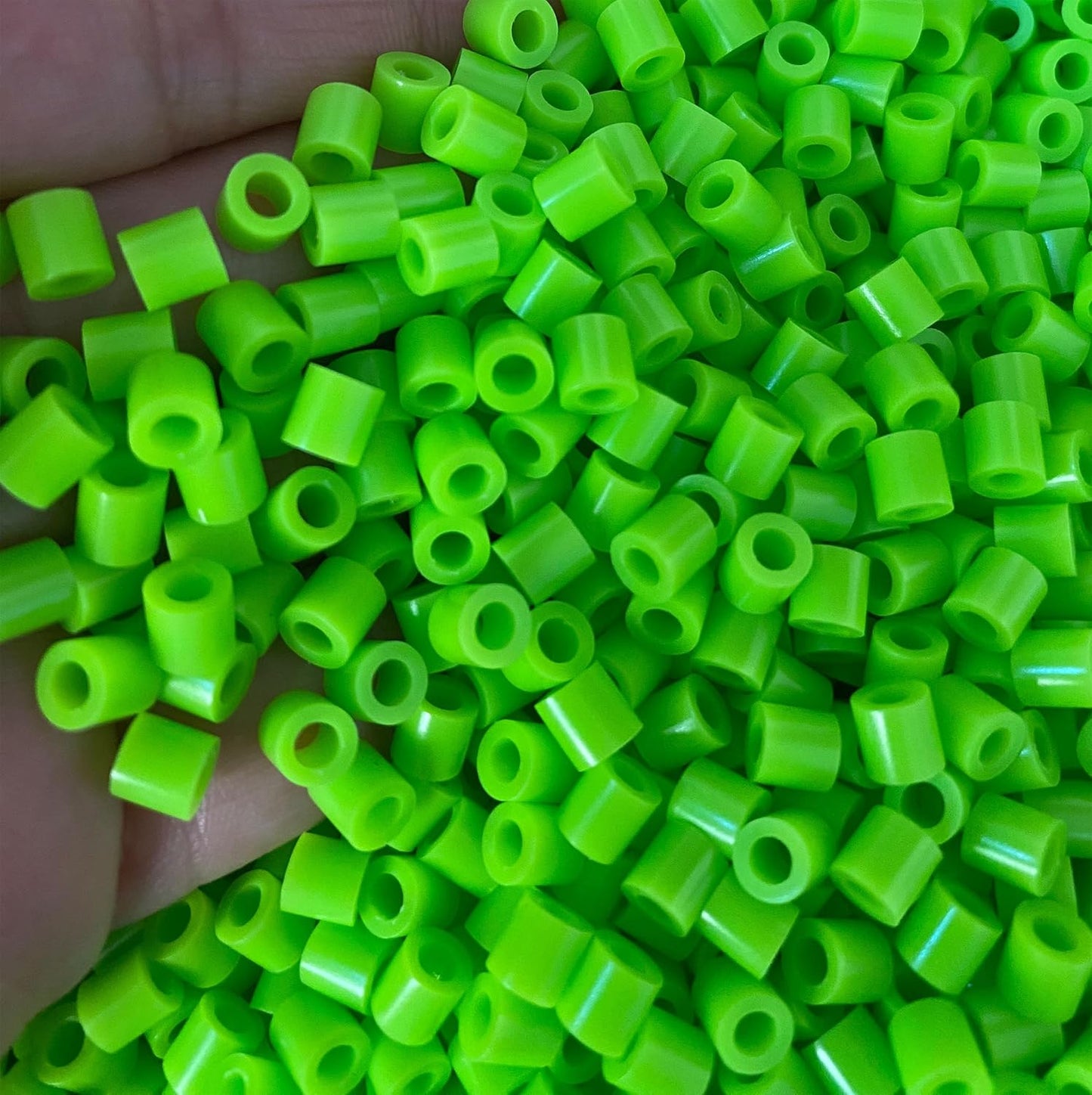 OEEKOI 5500Pcs Fuse Beads - 5mm Bulk Melting Beads for Crafts, Ideal for Christmas Birthday Gifts,Clear