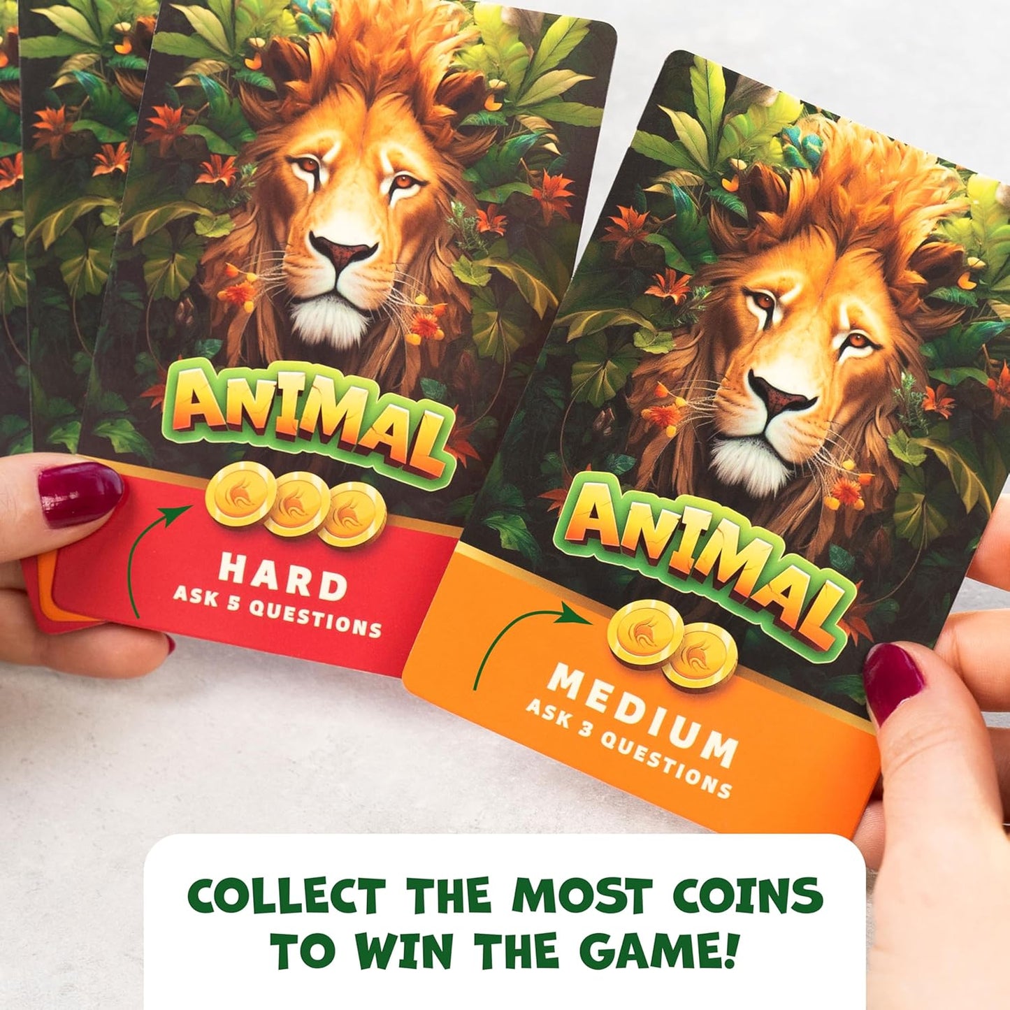 Guess The Animal – Educational Guess In 5 Clues Game for Kids & Family – Fun Children’s Guessing Game for Learning Animals, Perfect for Home, School or Travel – Girls, Boys Ages 6, 7, 8, 9, 10