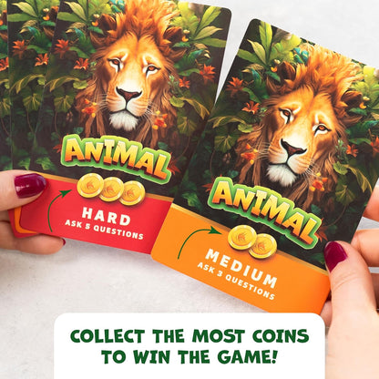 Guess The Animal – Educational Guess In 5 Clues Game for Kids & Family – Fun Children’s Guessing Game for Learning Animals, Perfect for Home, School or Travel – Girls, Boys Ages 6, 7, 8, 9, 10
