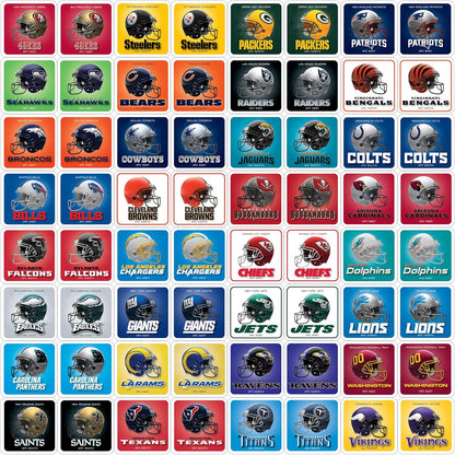 MasterPieces Sports Games - NFL Matching Game - Game for Kids and Family - Laugh and Learn