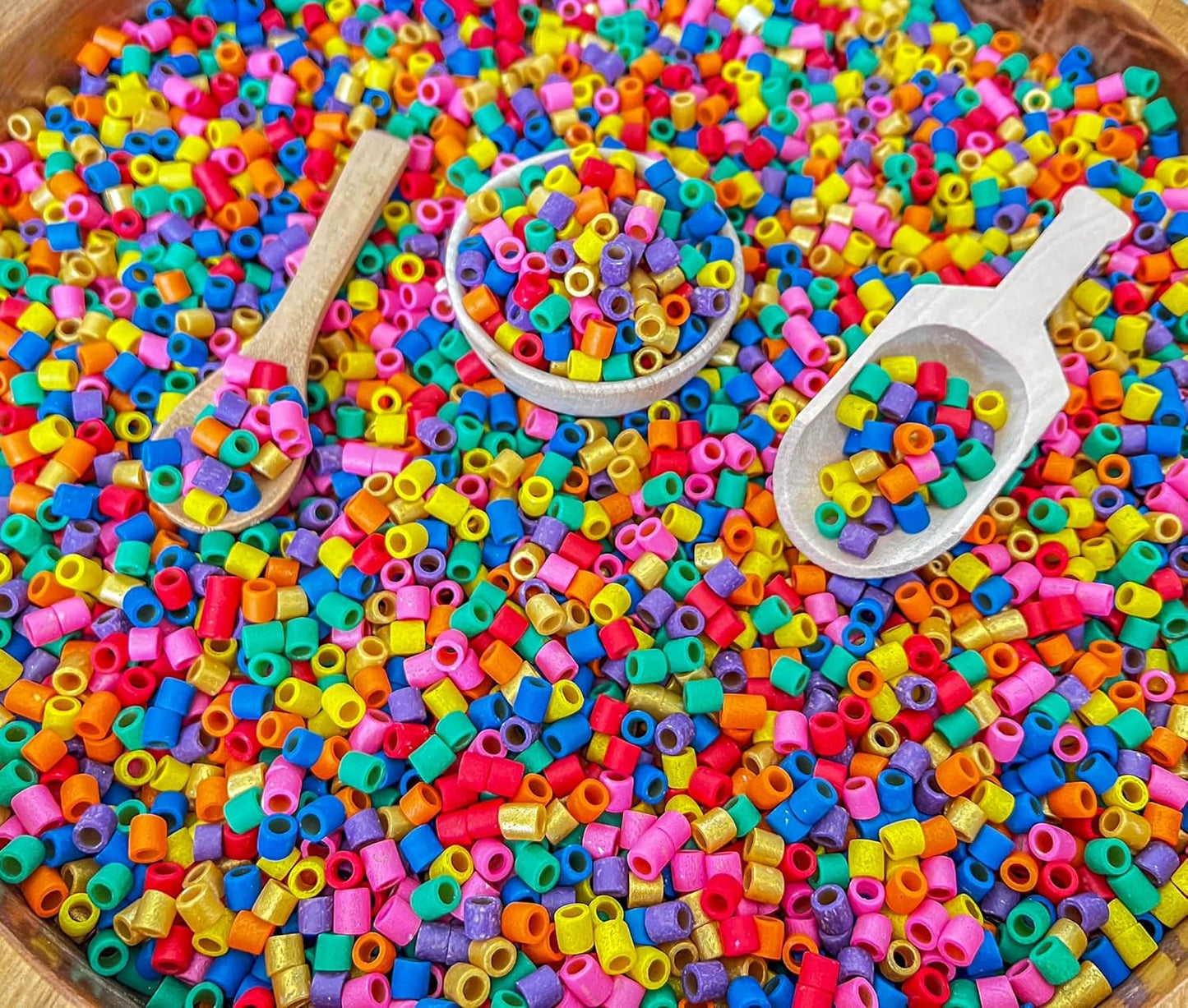 2 Cups of Rainbow Pasta Sensory Bin Filler for Sensory Table - Elbow Noodles