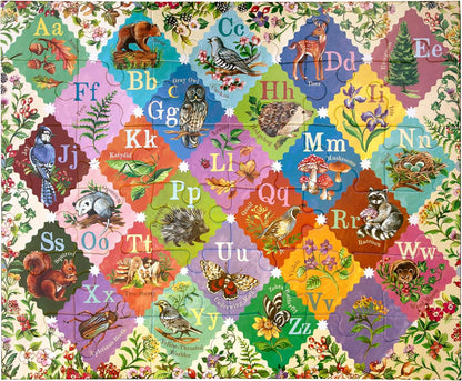eeBoo 36 Piece Giant Floor Puzzle - Dinosaur Alphabet Children's Puzzle ABC & Dino Themed, Large Pieces for Small Hands to Develop Motor Skills