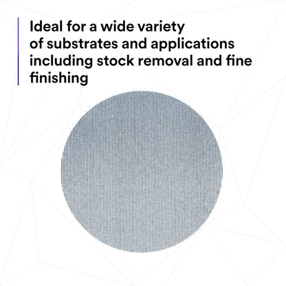 3M Xtract Net Disc 310W, 320+, 8 in, Die 800L, Pack of 50 Hook and Loop Sanding Discs, Virtually Dust-Free, Value Option for Metal, Wood, Composites, Stock Removal, and Fine Finishing