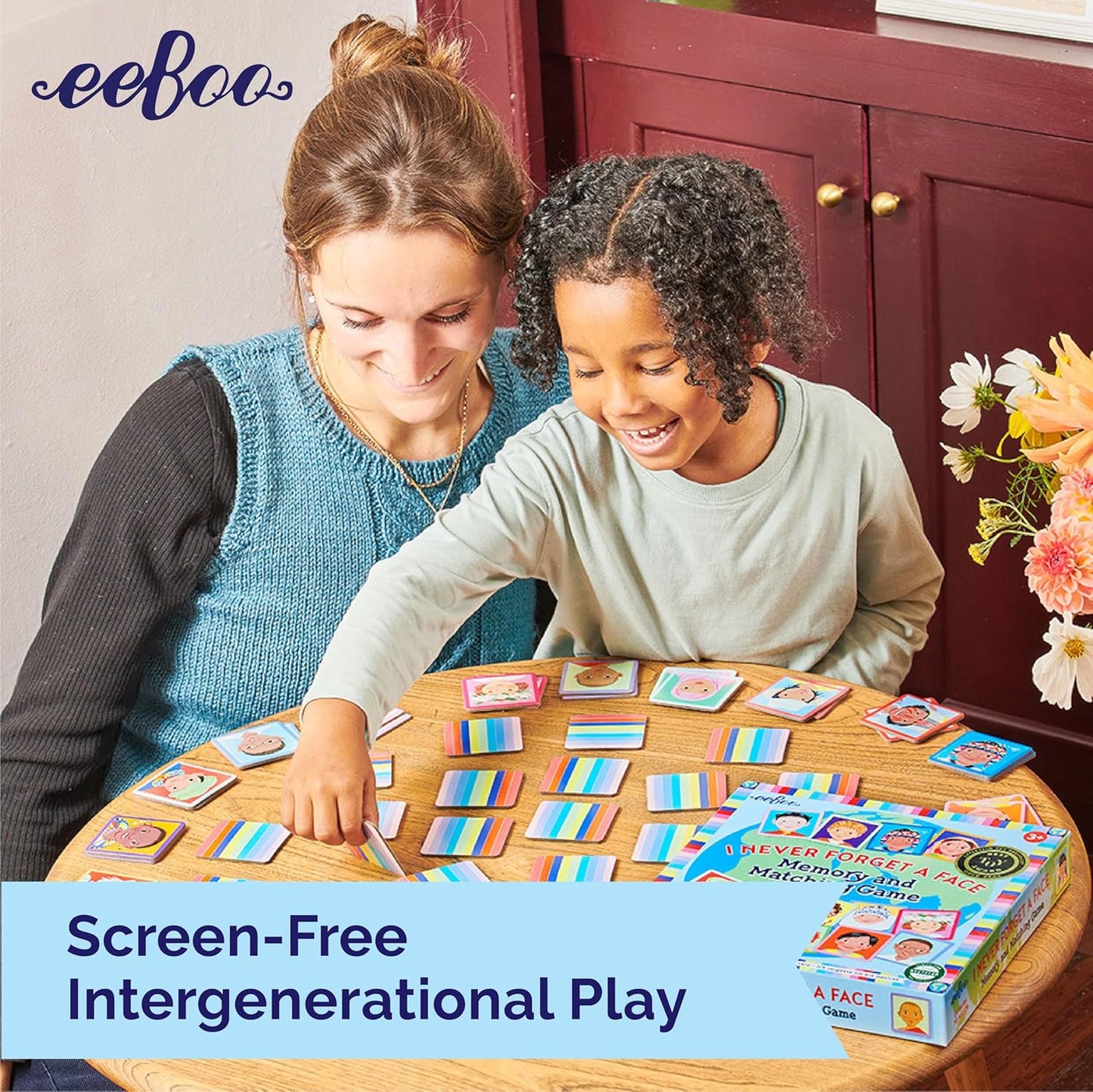 eeBoo: Memory and Matching Game - Life on Earth- 24 Pairs, Develops Recognition, Concentration, Memory & Vocabulary Skills, Age 3+