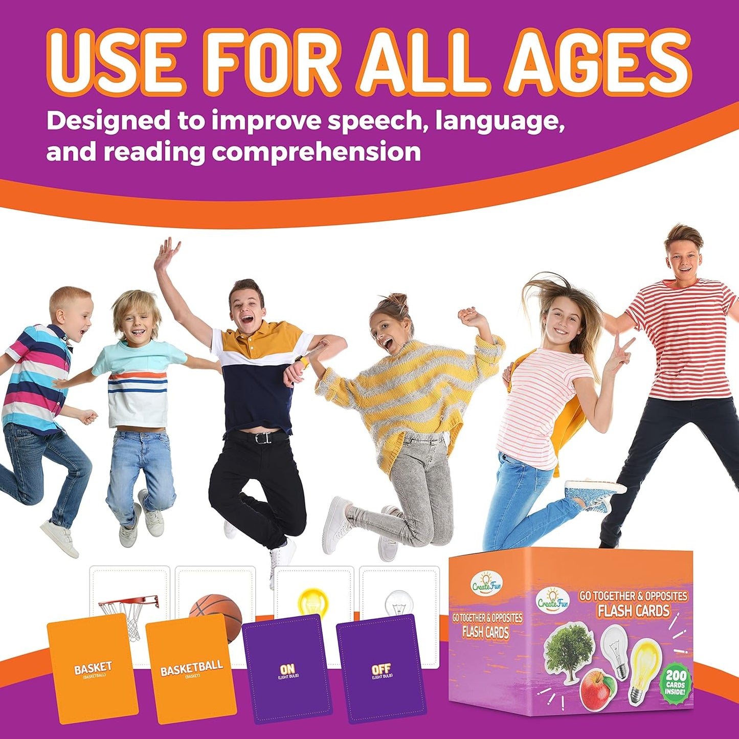 Go Together Flash Cards for Kids & Adults – 50 Realistic Matching Picture Cards for Speech Therapy, Dementia Activities, ESL, Autism Learning, Memory & Language Development, Classroom & Home Use