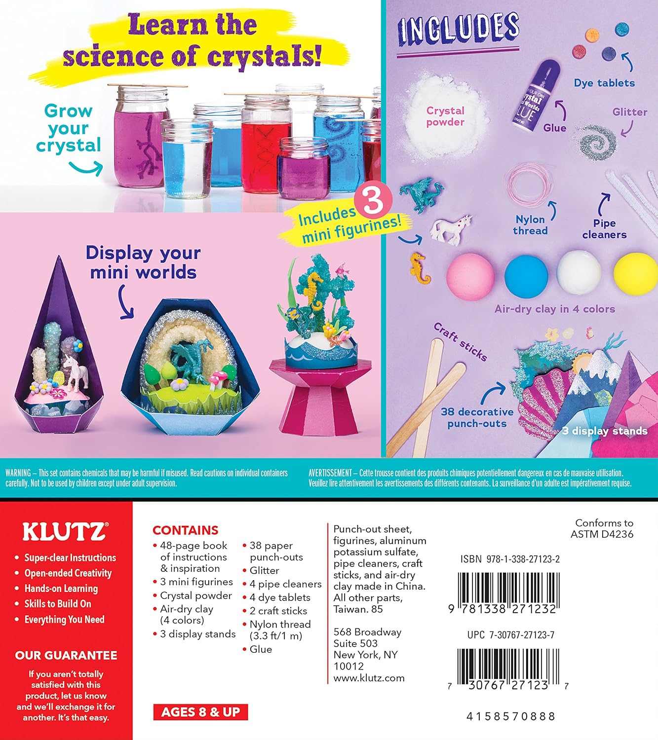 Grow Your Own Crystal Mini Worlds (Klutz Craft and Science Kit)