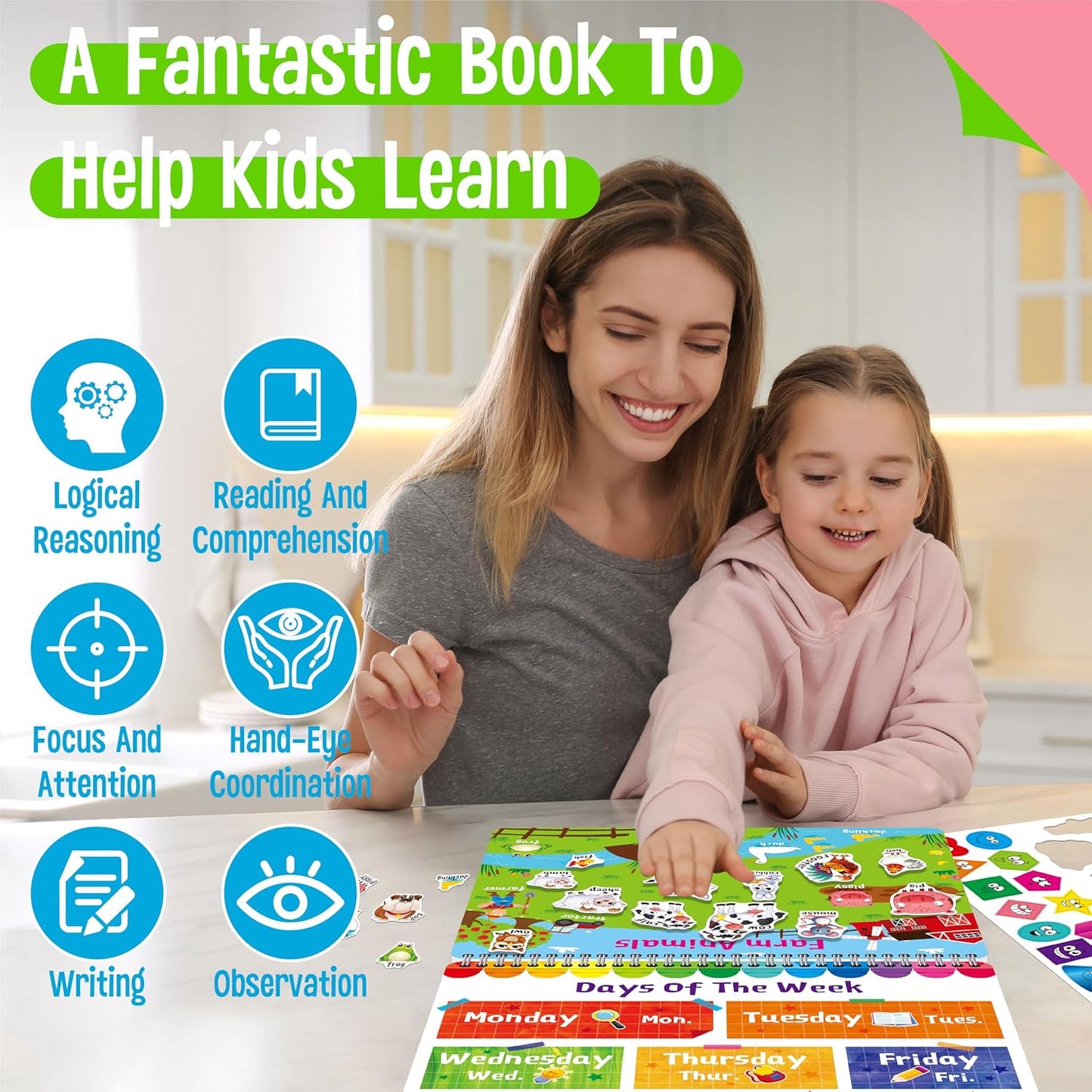 SpriteGru Dry Erase Mazes Game Pad, 30 Mazes Reusable & Erasable Book, Fun Brain Challenge Games Interesting Educational Toy and Learning Tool for Road Trip Airplane Travel