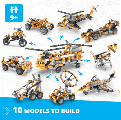 ENGINO- Inventor STEM Toys, Robotorized GinoBot, Construction Toys for Kids 9+, STEM Building Toys, STEM Projects, Gifts for Boys & Girls