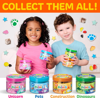 Creativity for Kids Sensory Minis Construction Kit | Cloud Clay Sensory Toy with Excavator for Kids | Spring Crafts that are Mess-Free, Screen-Free Travel Toy (Ages 3+)