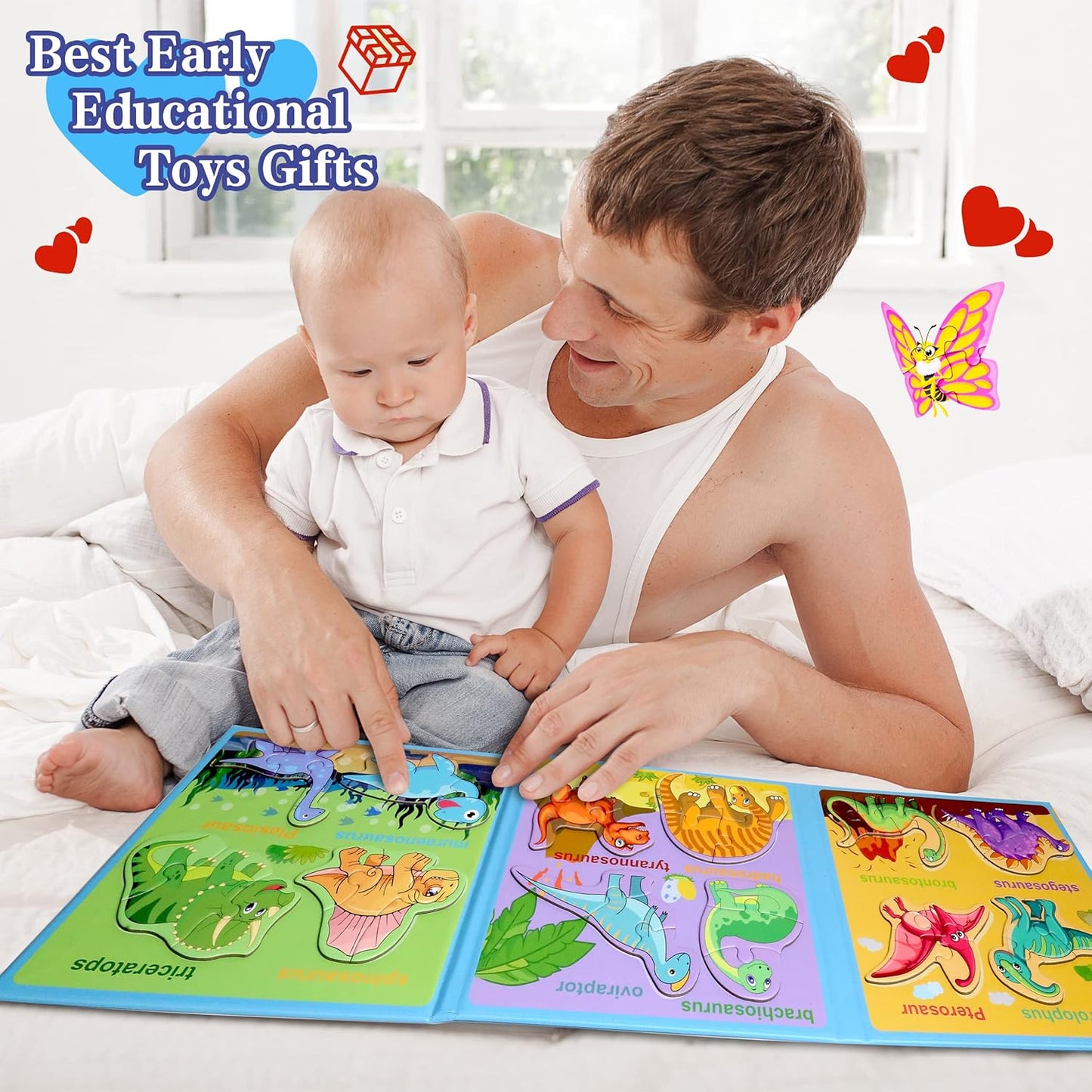 Magnetic Puzzles for Kids Ages 1-3, Travel Toddler Puzzles Ages 2-4 Year, Excavator Refrigerator Magnet for Kids Learning Gift for Road Trip