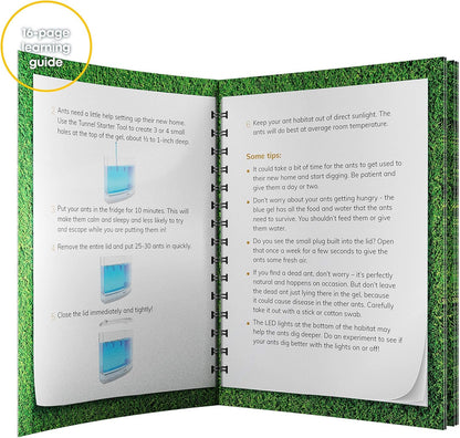 Dan&Darci Light-up Ant Farm Terrarium Kit for Kids – LED Habitat for Live Ants with Nutrient Rich Gel - Watch Them Dig Their Own Tunnels - Learning Science Toys, Experiment Gift for Boys & Girls