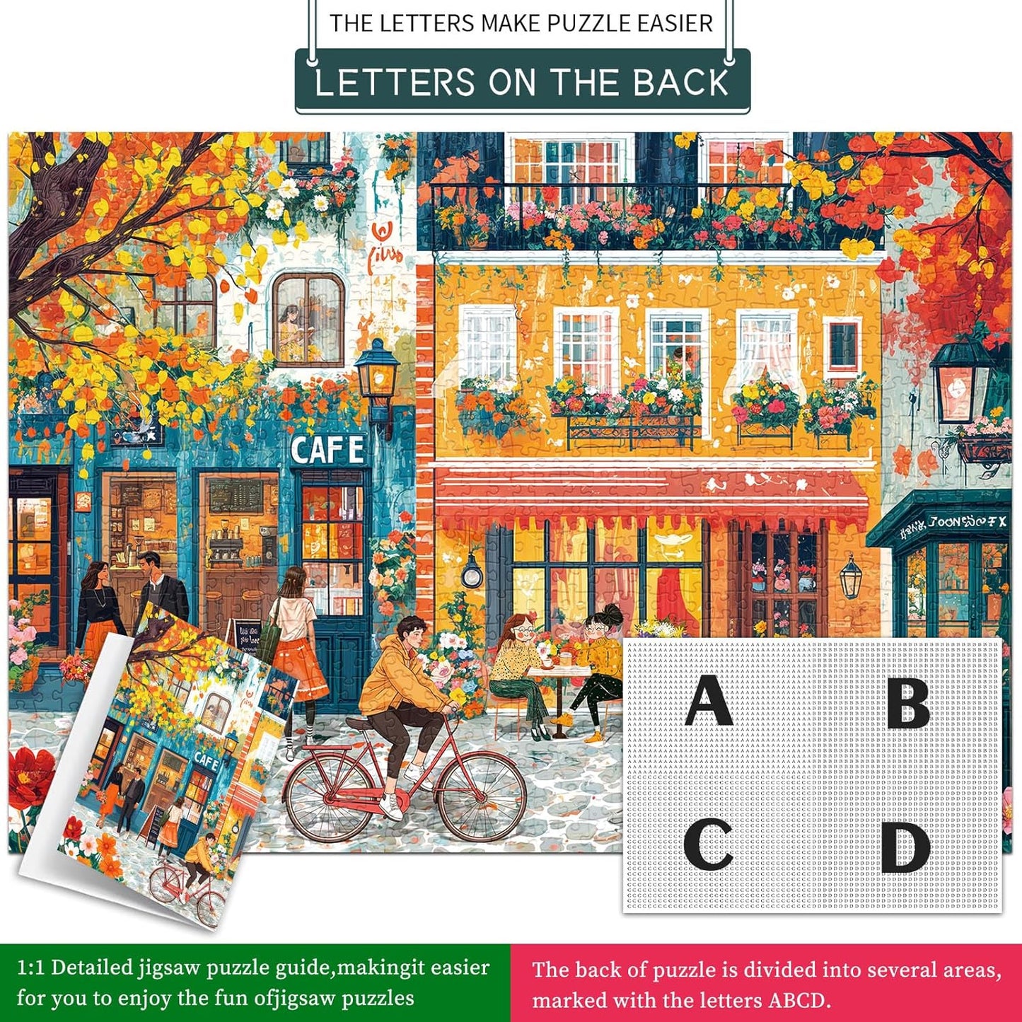 Puzzles for Adults 1000 Pieces,Seaview Campground Jigsaw Puzzle with 1:1 HD Poster, Perfect Interlocking No Dust, Stress Relief Ideal Gift for Family Games