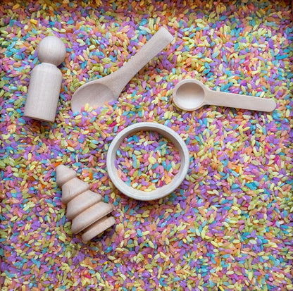 Sensory Rice, Sensory Bin Filler, Sensory Filler, Sensory Bins, 4th of July Toys, Sensory Bin Tools, Sensory Table Filler (4th of July Sensory Rice, 4 Cups)