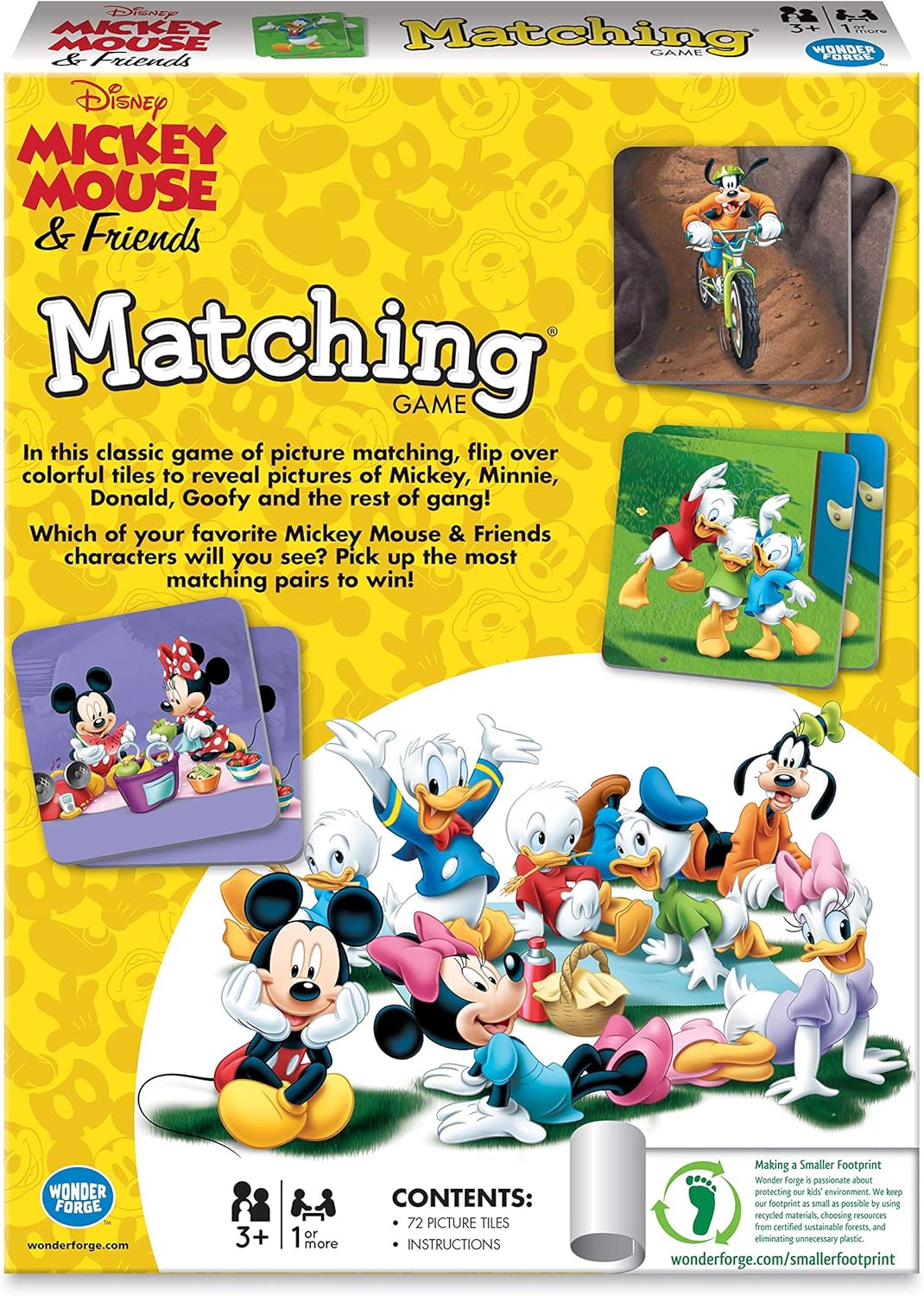 Wonder Forge Mickey Mouse Matching Game - Fun and Educational Disney Memory Card Game for Toddlers, Kids, Boys and Girls Ages 3-5 - Develops Focus, Analysis, and Learning Skills