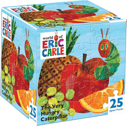 MasterPieces Officially Licensed 25 Piece Eric Carle Jigsaw Puzzle for Kids - Hungry Caterpillar - 10"x10"