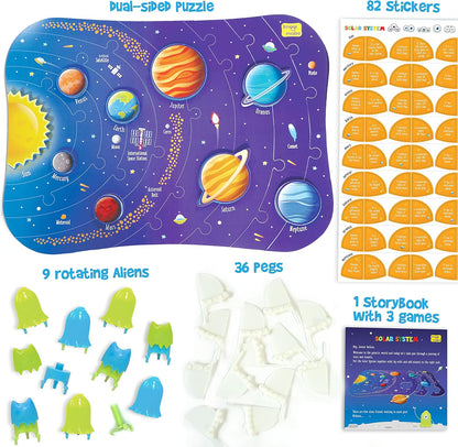 Imagimake Mapology Solar System for Kids | Educational Toys for Kids 5-7 | Space Toys | Puzzles for Boys & Girls Ages 4-8 | 6 Year Old Boy Gifts & Girl Gifts