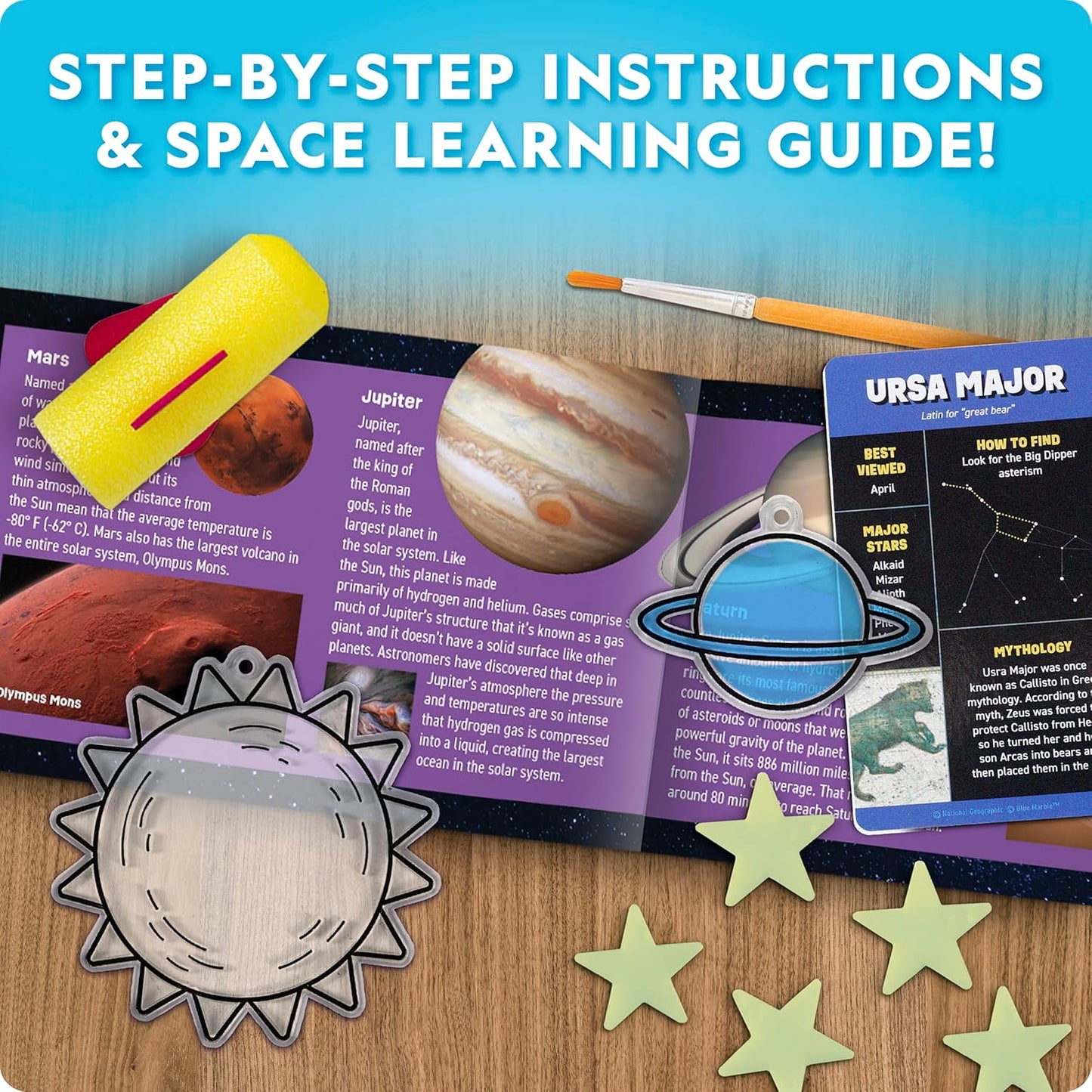 National Geographic Earth Science Kit – 100+ Science Experiments & Activities for Kids, Crystal Growing, Volcano Science Kit, Rock Collection, STEM Project Toy for Boys & Girls (Amazon Exclusive)