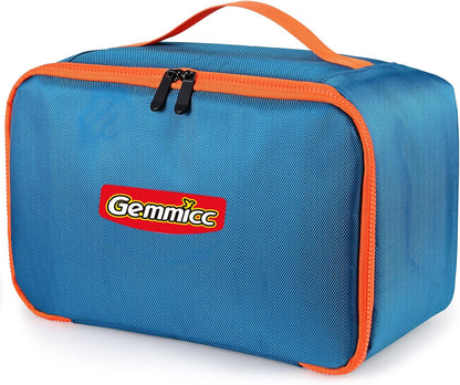 Gemmicc Toy Carry Case,Magnetic Tiles Storage Bag, Water Resistant Oxford Cloth Organizer, Box Storage Bin for Playroom, Classroom,Home Organization(Blue)