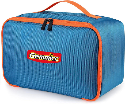 Gemmicc Toy Carry Case,Magnetic Tiles Storage Bag, Water Resistant Oxford Cloth Organizer, Box Storage Bin for Playroom, Classroom,Home Organization(Blue)