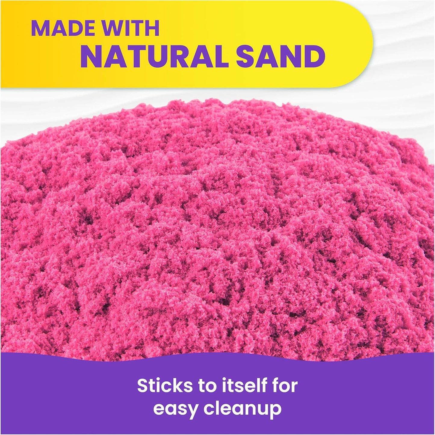 Kinetic Sand Mold n’ Flow with 1.5lbs Red & Teal Play Sand, 3 Tools, Sensory Toys for Kids Ages 3 and up