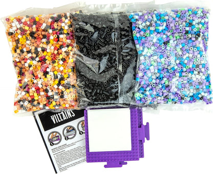 Perler Disney Villain Kid's Craft Bucket, Pattern Sizes Vary, Multicolor 8505