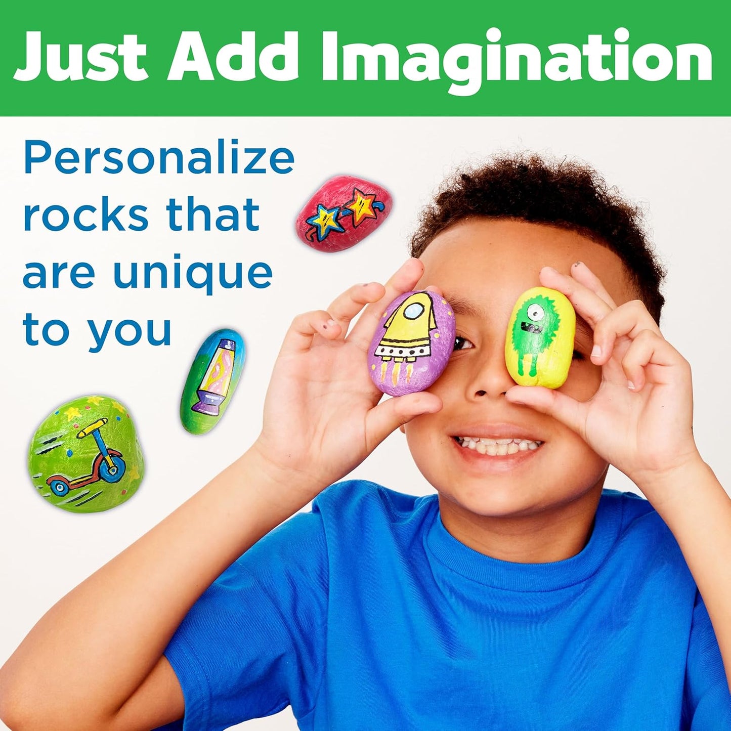 Creativity for Kids Rock Painting Kit - Hide and Seek Rock Kit, Arts and Crafts for Kids, Gifts for Kids (Ages 6+)