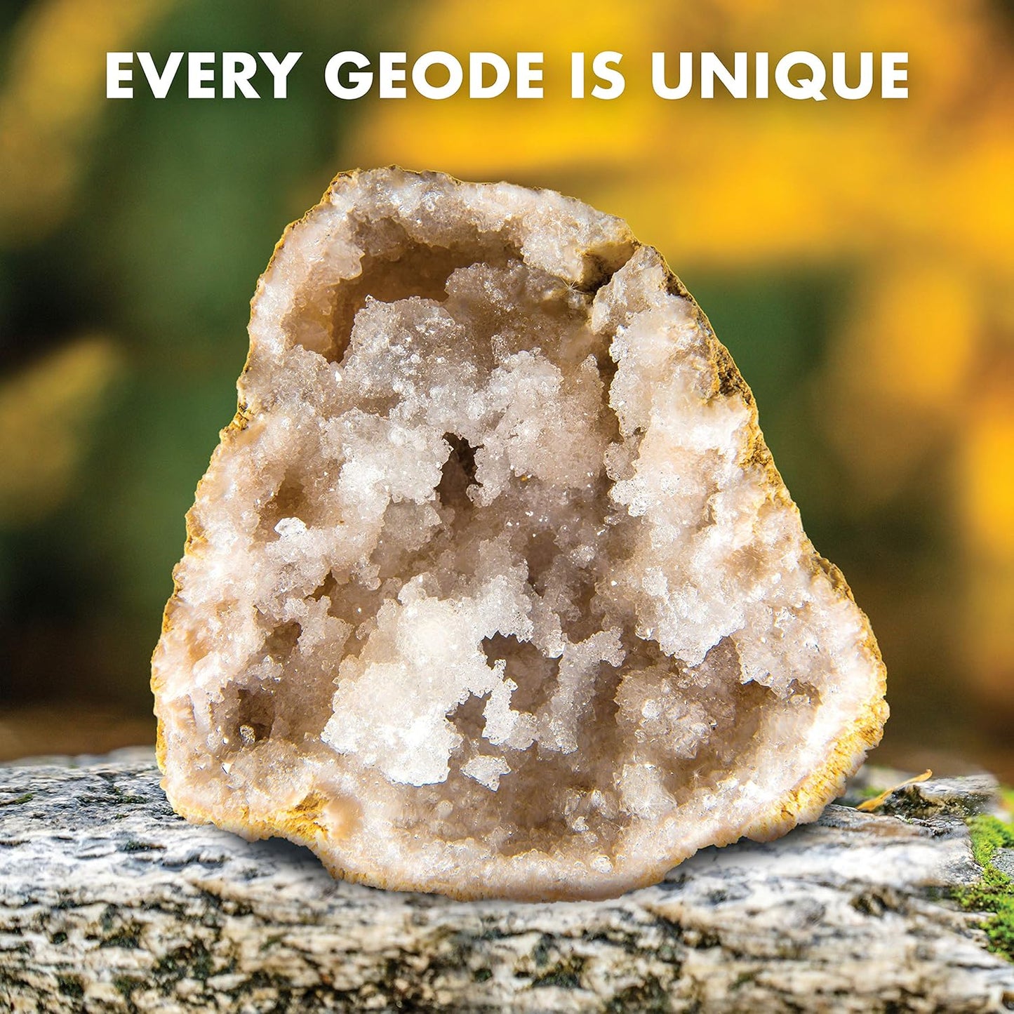 Blue Marble Break Open 2 Jumbo Geodes– Break Your Own Large Geode with Crystals, Earth Science Kit for Kids to Learn Geology, Gifts for Rock Collectors, Cool Rocks for Boys and Girls