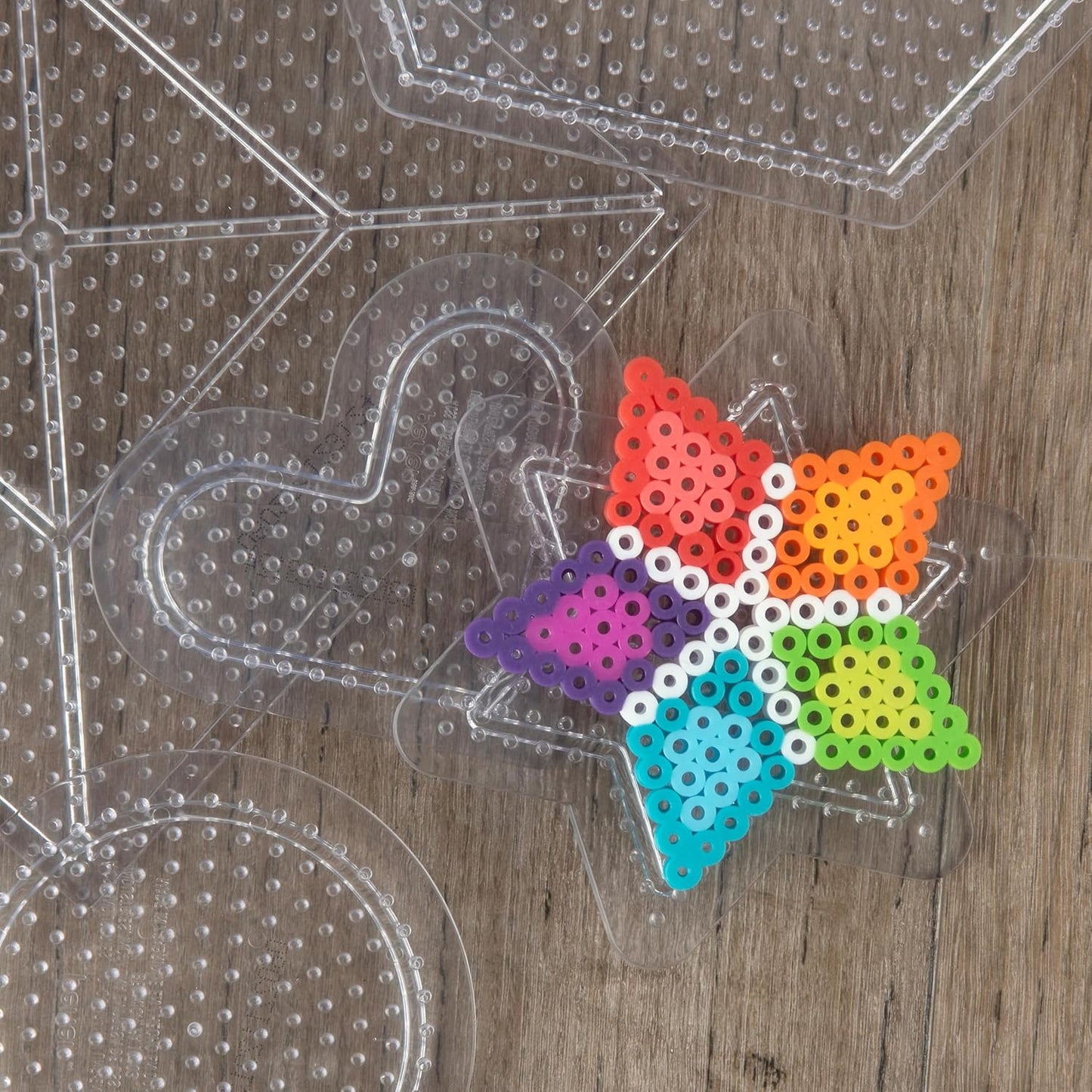 Perler Beads Large Square Pegboards for Kids Crafts, 4 pcs