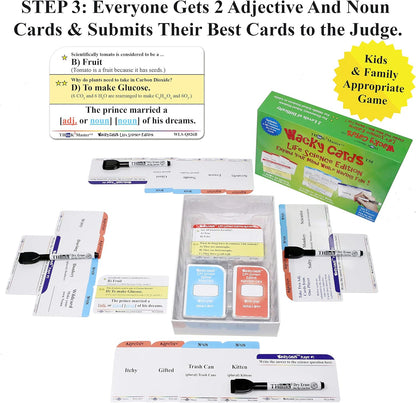 Think2Master Wacky Cards Practicing Math Including Addition, Subtraction & Multiplication.