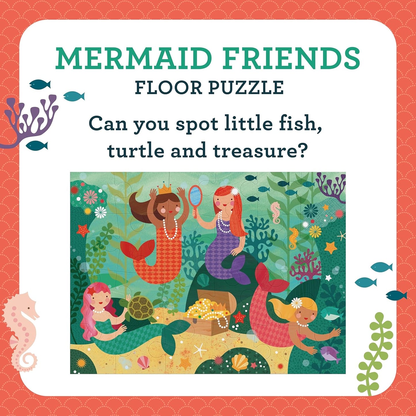 Petit Collage Floor Puzzle, Our World, 24-Pieces – Large Puzzle for Kids, Completed Map Puzzle Measures 18” x 24” – Makes a Great Gift Idea for Ages 3+