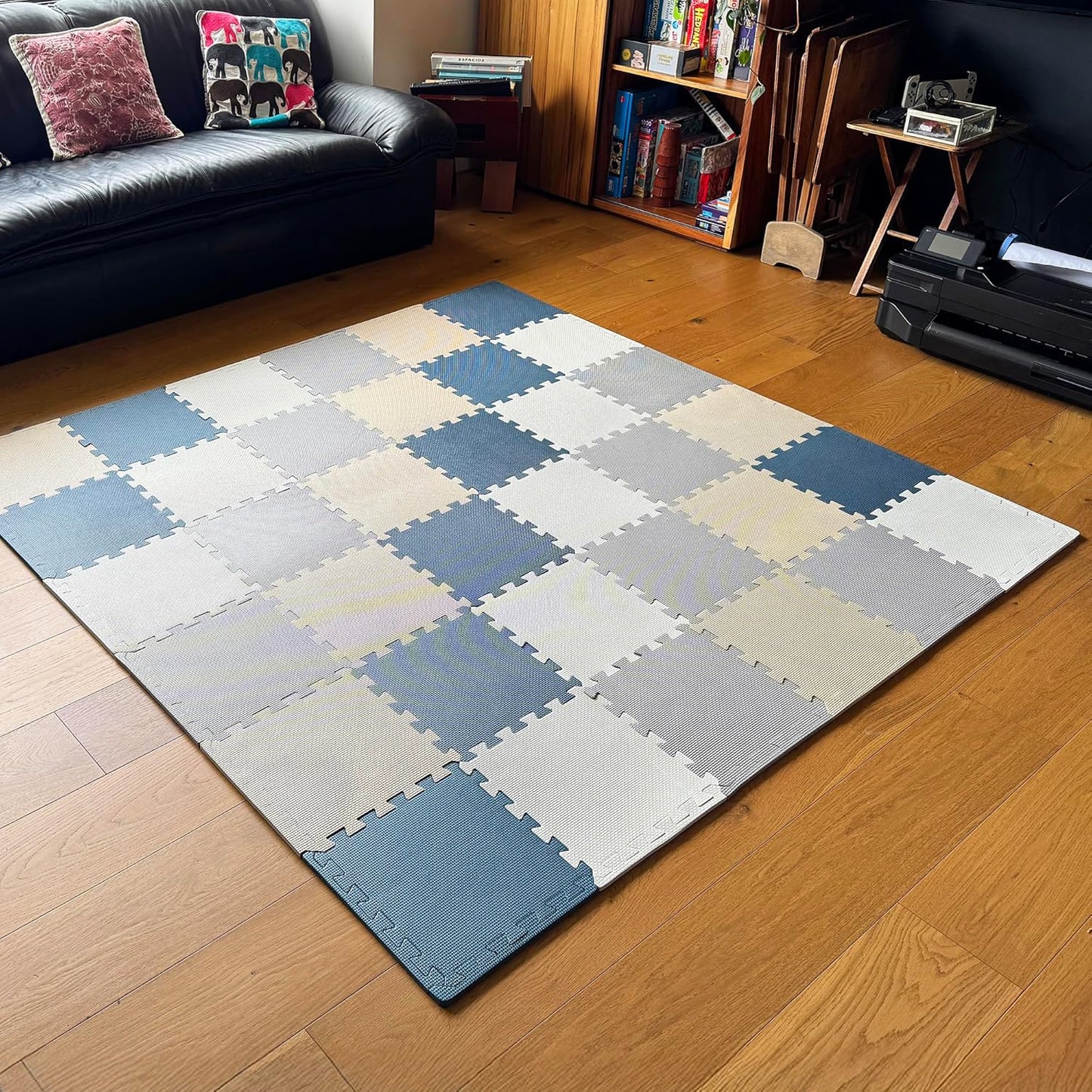 MioTetto Baby Play Mat, Soft Foam Floor Tiles for Kids. Adjustable Interlocking Foam Tiles, Fits with 50x50 Playpen Baby mat for Crawling & Development, Safe & Non-Toxic Playmat for Babies 6-12 Months
