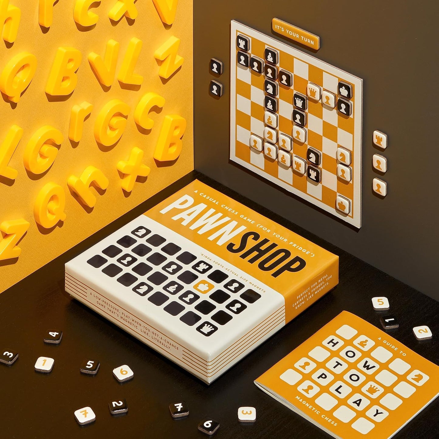 Brass Monkey Scrumble – Word Making Magnetic Fridge Game with Instruction Book